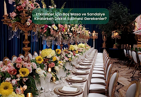 etkinlikler İçin Boş Masa ve Sandalye Kiralarken Dikkat Edilmesi Gerekenler